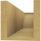 Ekena Millwork 6in. W x 6in. H x 24in. L Concord Woodgrain TimberThane Rafter Tail, Primed Tan RFTUR06X06X24CONRCPR - alternate 5